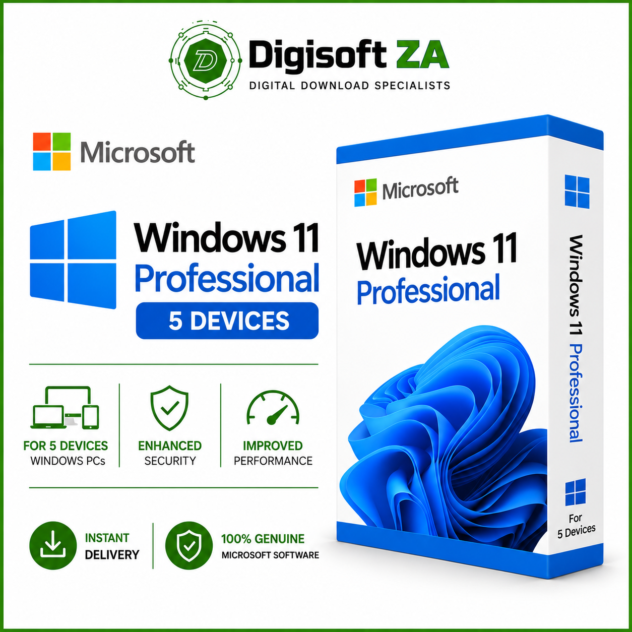 Windows 11 Professional - 5 Devices