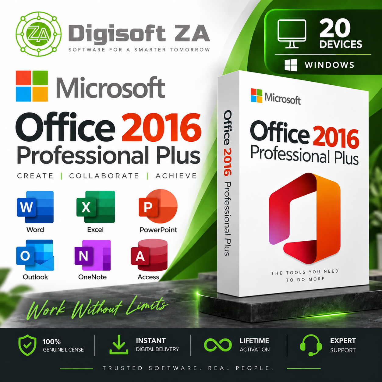 Microsoft Office 2016 Professional Plus - 20 Devices